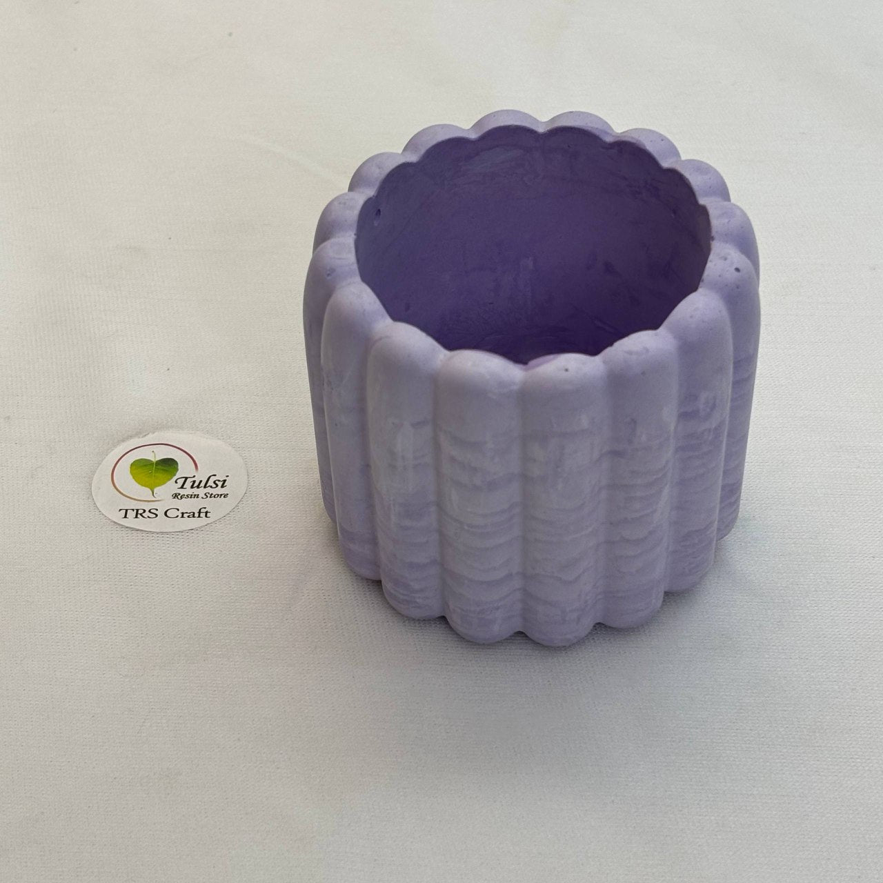 Concrete Jars (A17) - Bubble Stripes