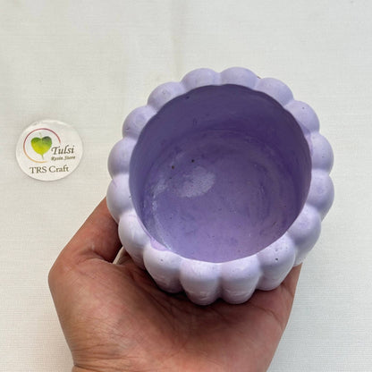 Concrete Jars (A17) - Bubble Stripes