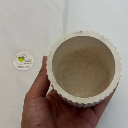 Concrete Jars (A14) - Long Stripes