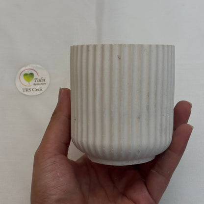 Concrete Jars (A14) - Long Stripes