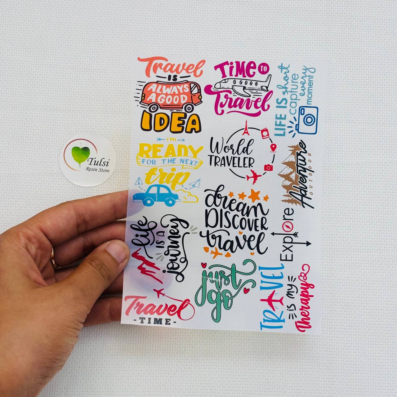 A6 Insert Sheet - Travel Caption (D)