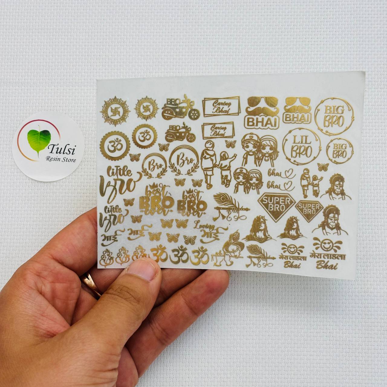 Metal Sticker - A7 Mix Rakhi (C)