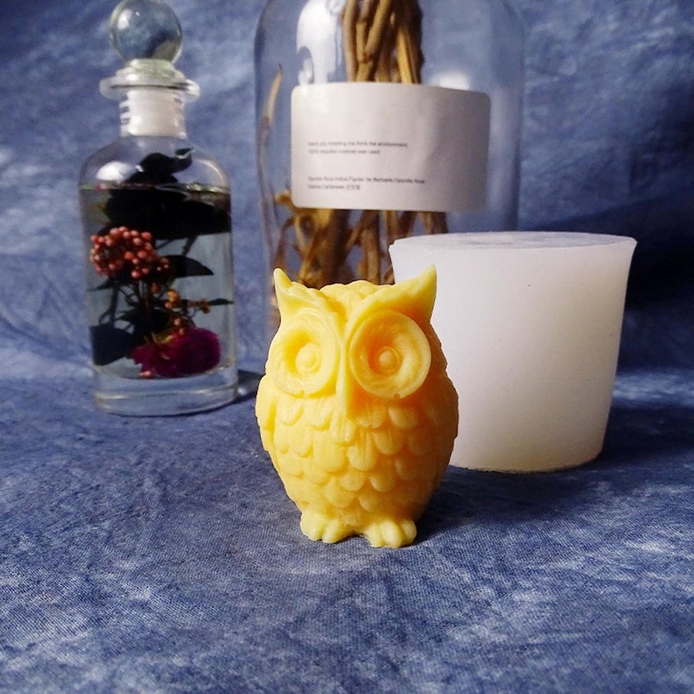 3D Owl Candle Mould (B)