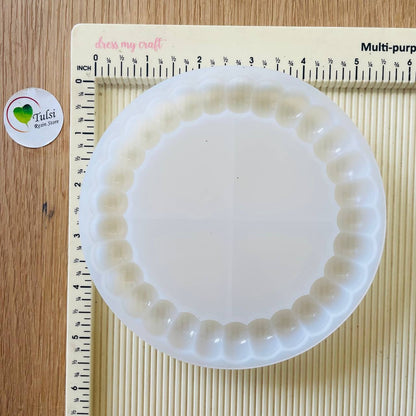 Bubble Edge Round Coaster Mould (A)