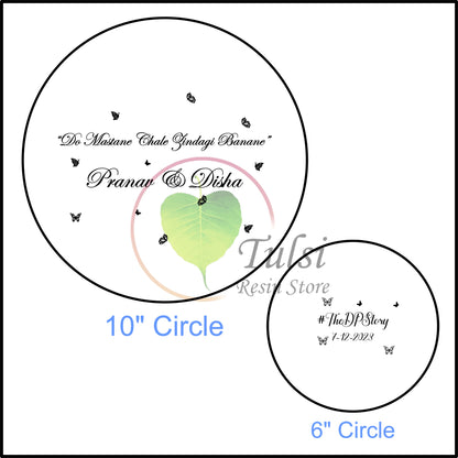 Custom Metal Sticker - Dual Base Platter (Quotes B)