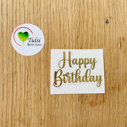 Metal Sticker - Happy Birthday