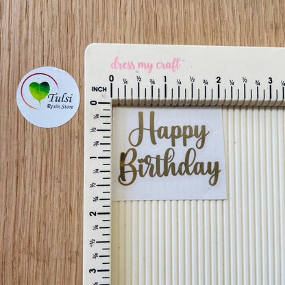 Metal Sticker - Happy Birthday