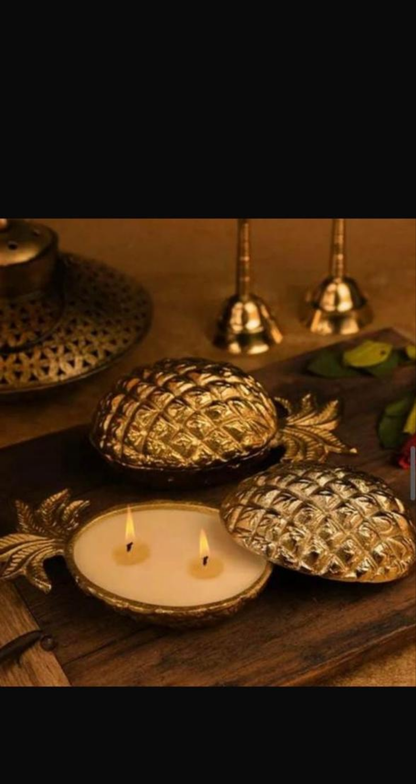 Metal Urli Bowl (A007) - Pineapple