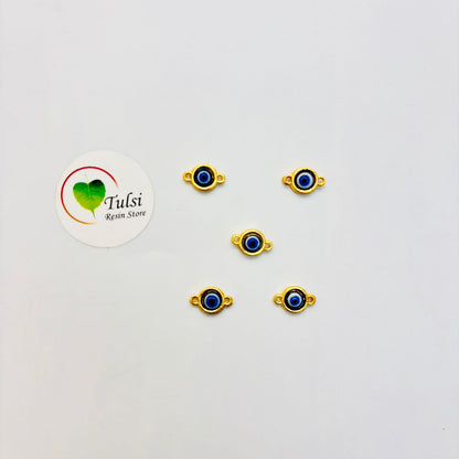 Evil Eye Charm With Two Hooks - E (5pcs)