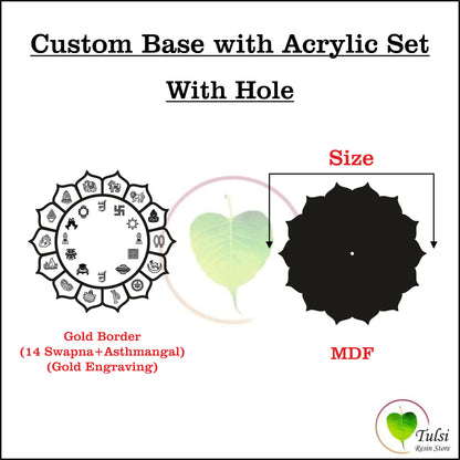 Custom Base with Acrylic Set (A) - Jain Combo