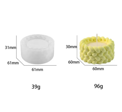 Twisted Round Candle Holder Mould