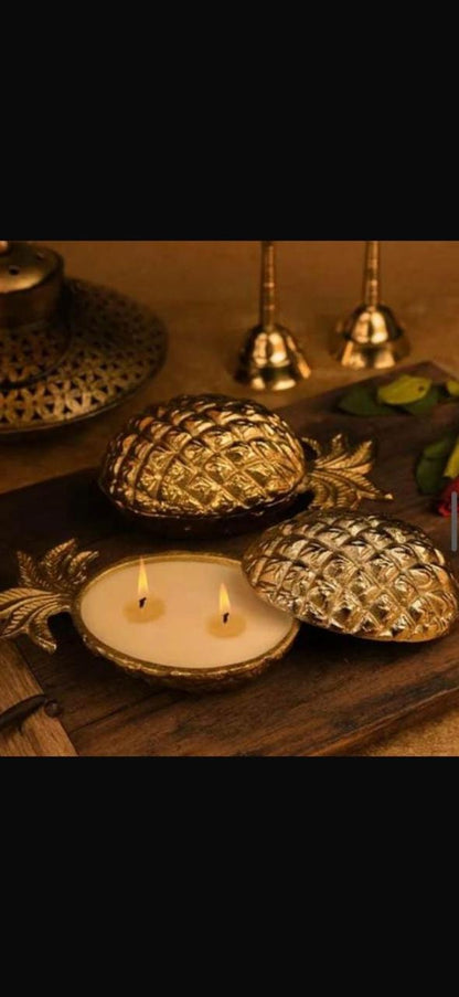 Metal Urli Bowl (A007) - Pineapple