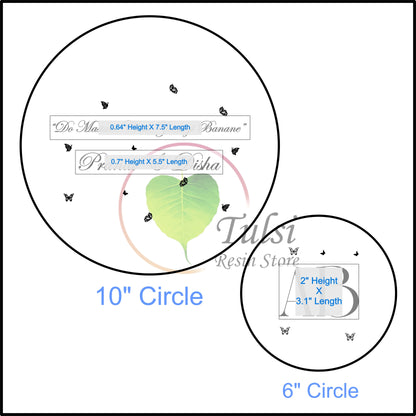 Custom Metal Sticker - Dual Base Platter (Quotes B)