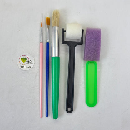5 Pcs Brush & Sponge set