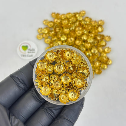 Golden Hanging Cap Beads (B) - For Jewellery