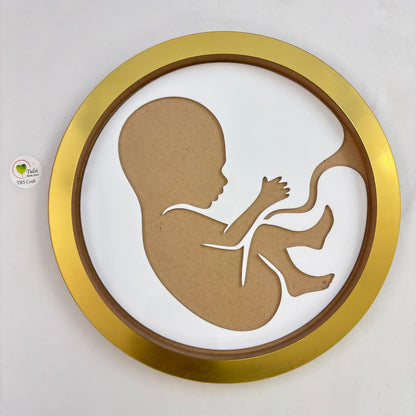 MDF Baby in Womb Frame (A)