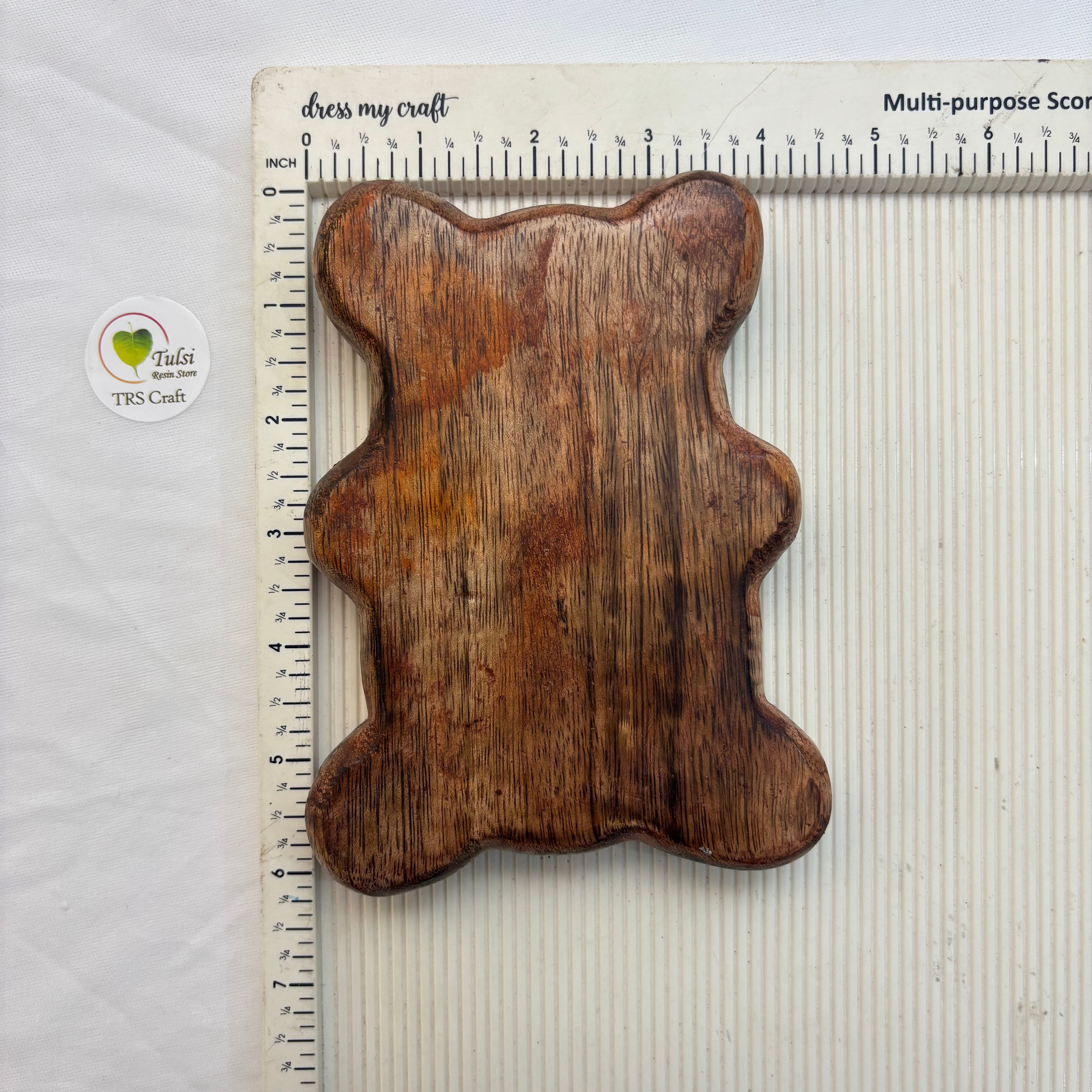 Teddy Bear Wooden Candle Bowl