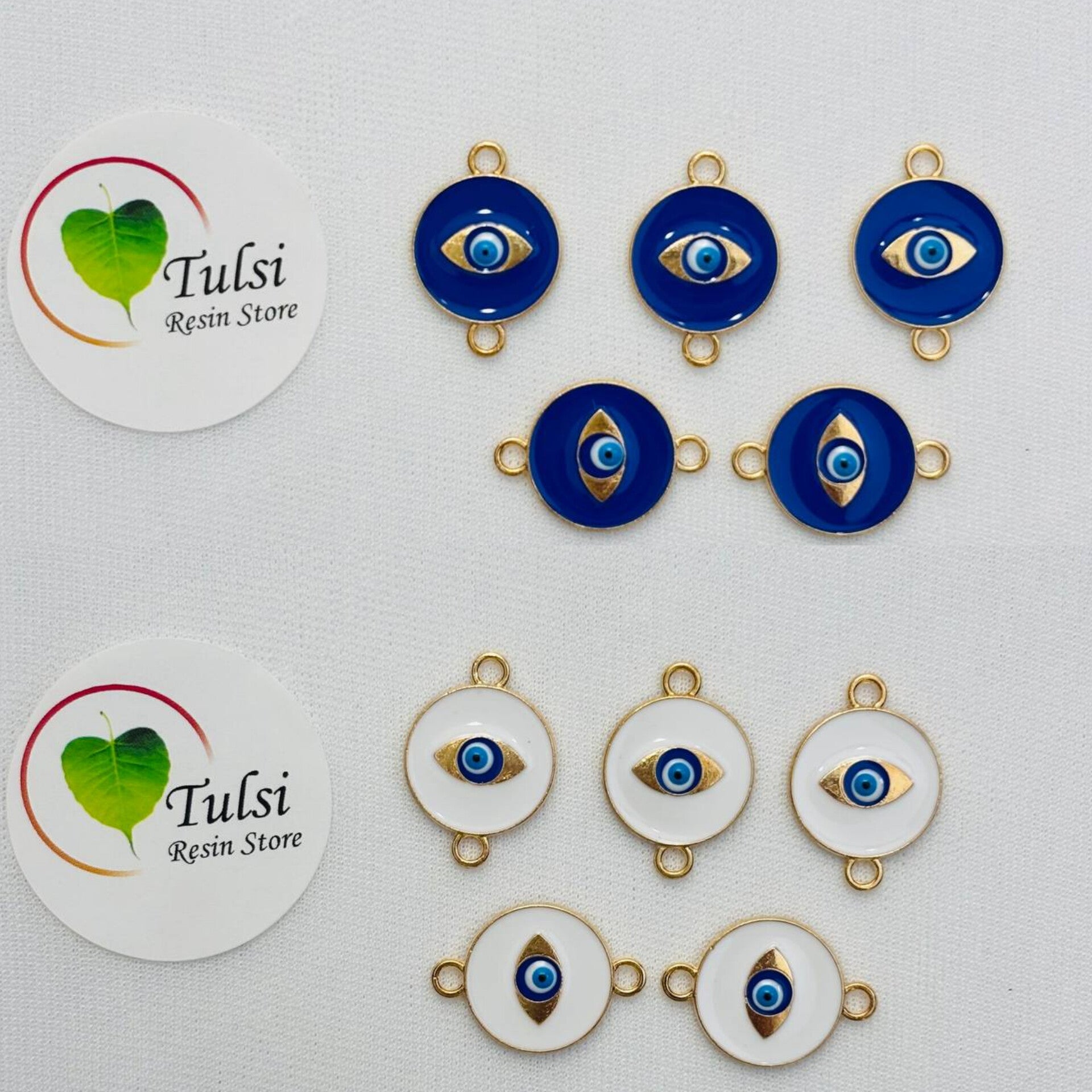 Evil Eye Charm With Two Hooks - C