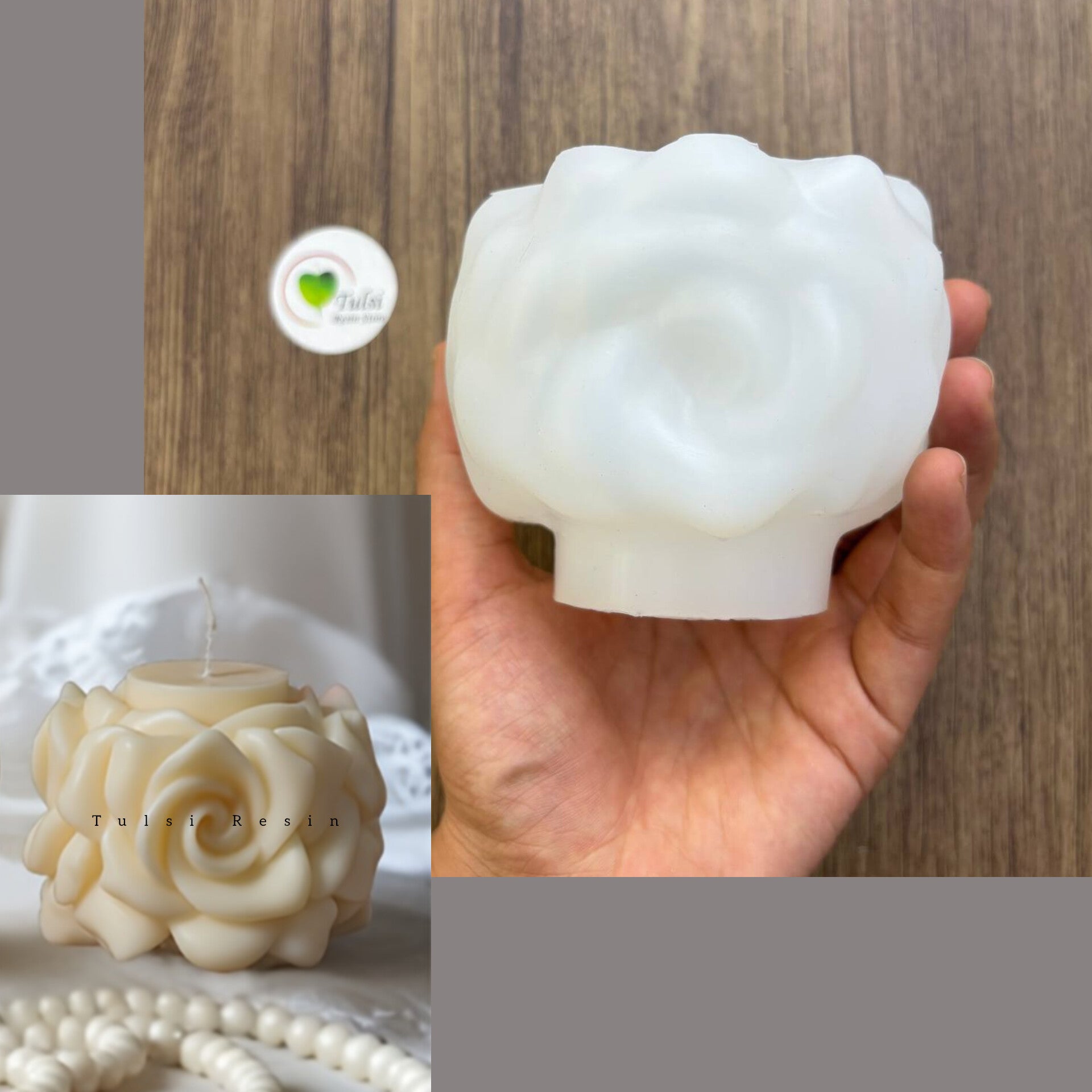 Rose Candle Mould (B)