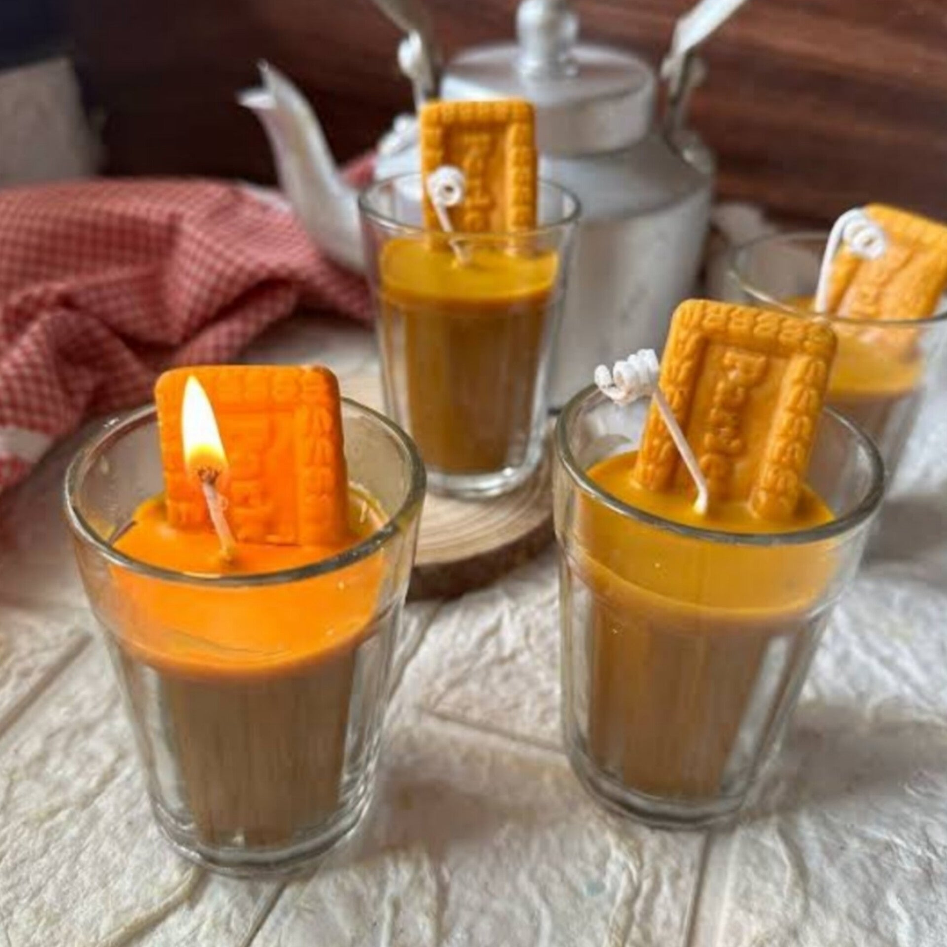 Parle-G Biscuit Candle Mould