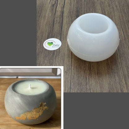 Big Round Candle Holder Mould