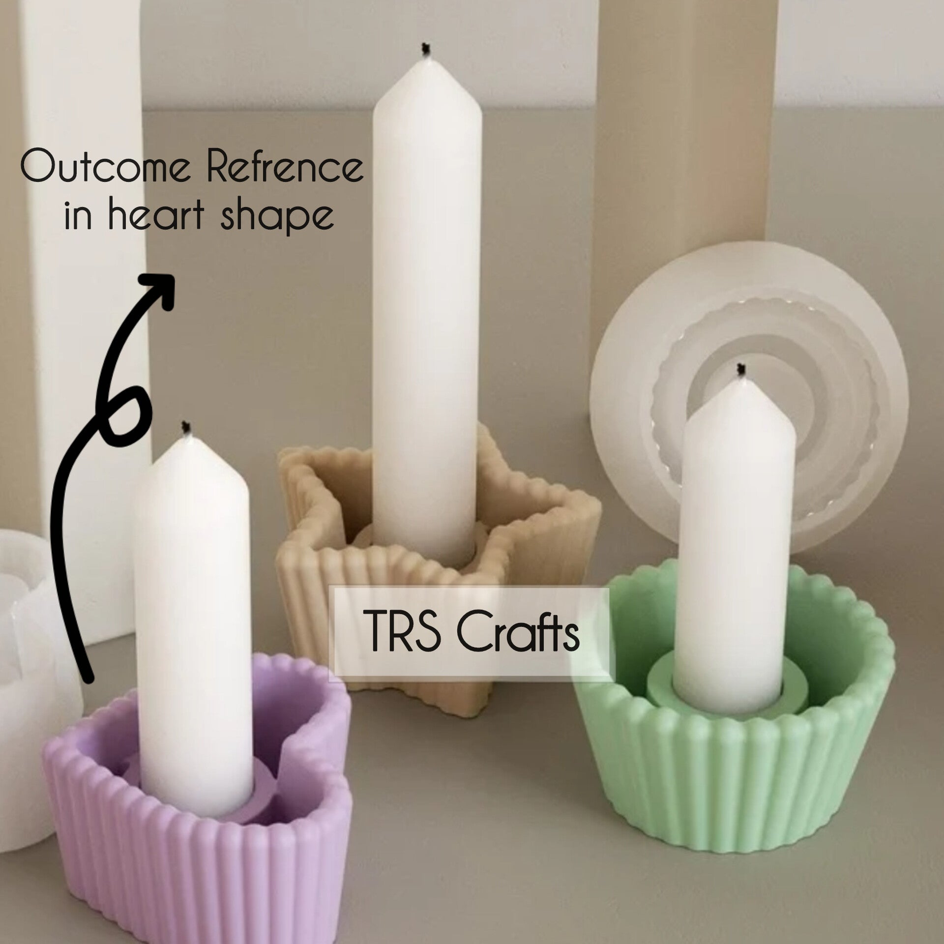 Heart Candle Holder Mould