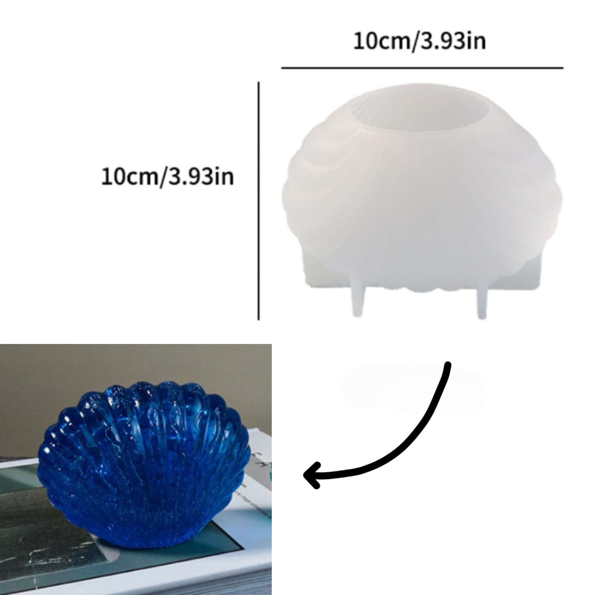 Shell Candle Mould (D)