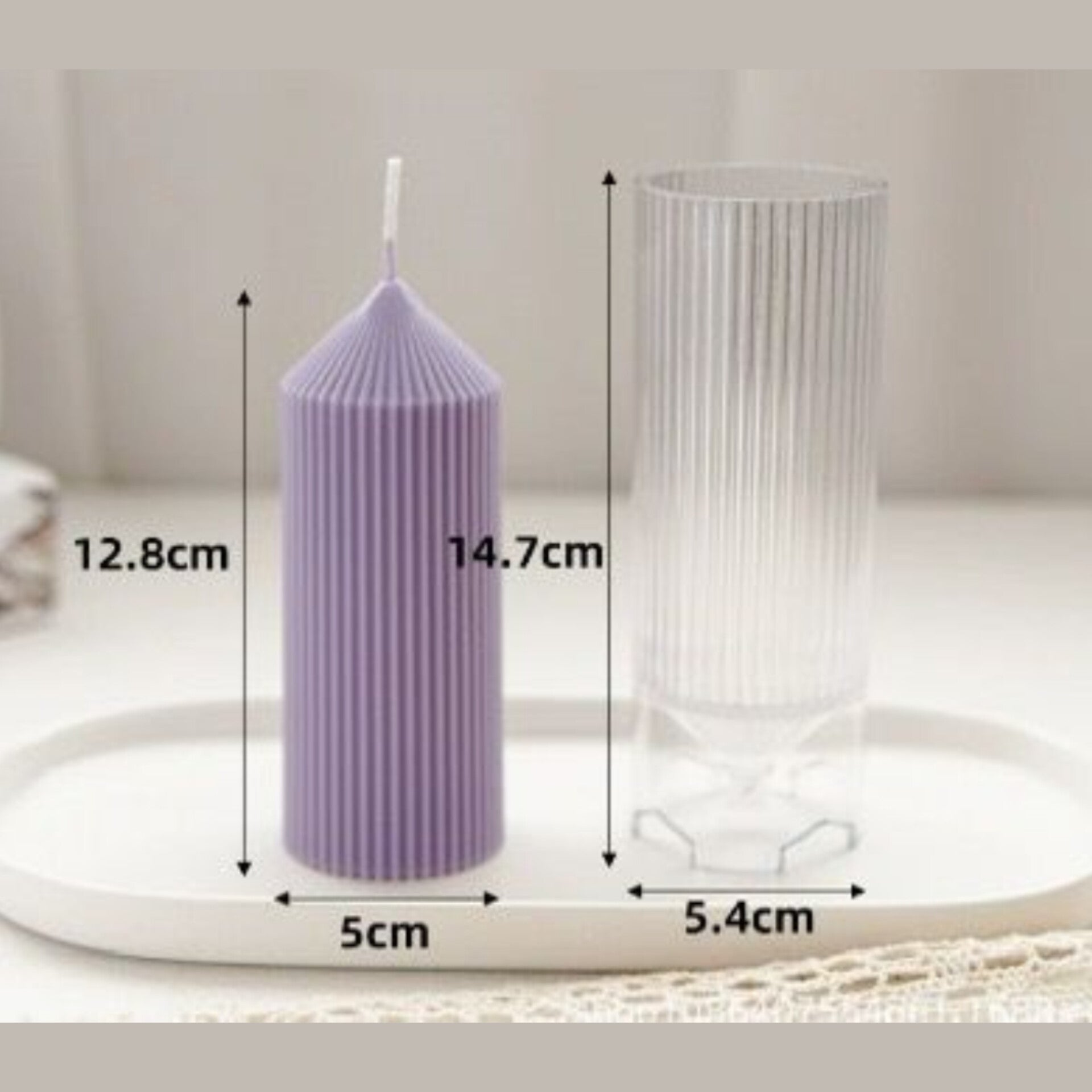 Acrylic Pillar Candle Mould (A02)