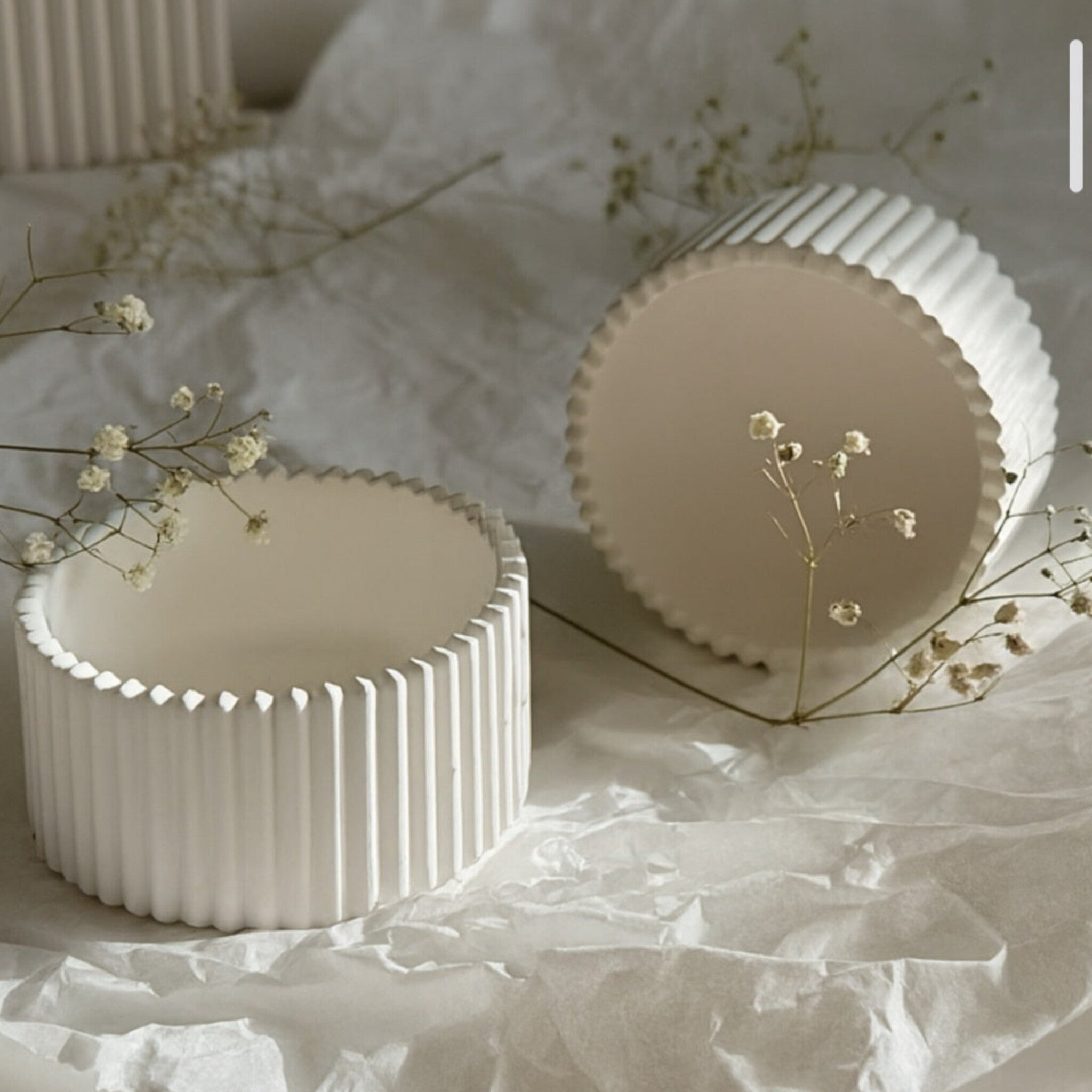 Concrete Jars (A5) - Striped Urli