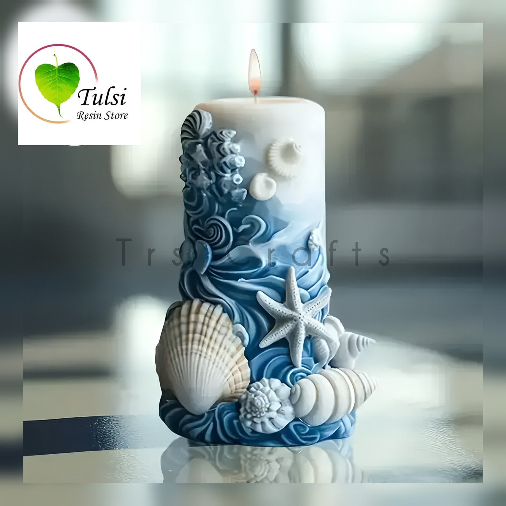 Pillar Candle Mould (A2) - Ocean