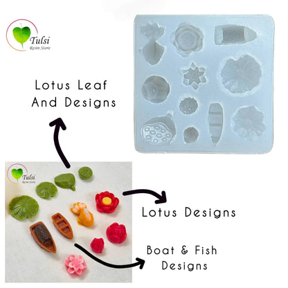 Lotus Pond Miniature Mould (B) - 11 Cavity (HM)