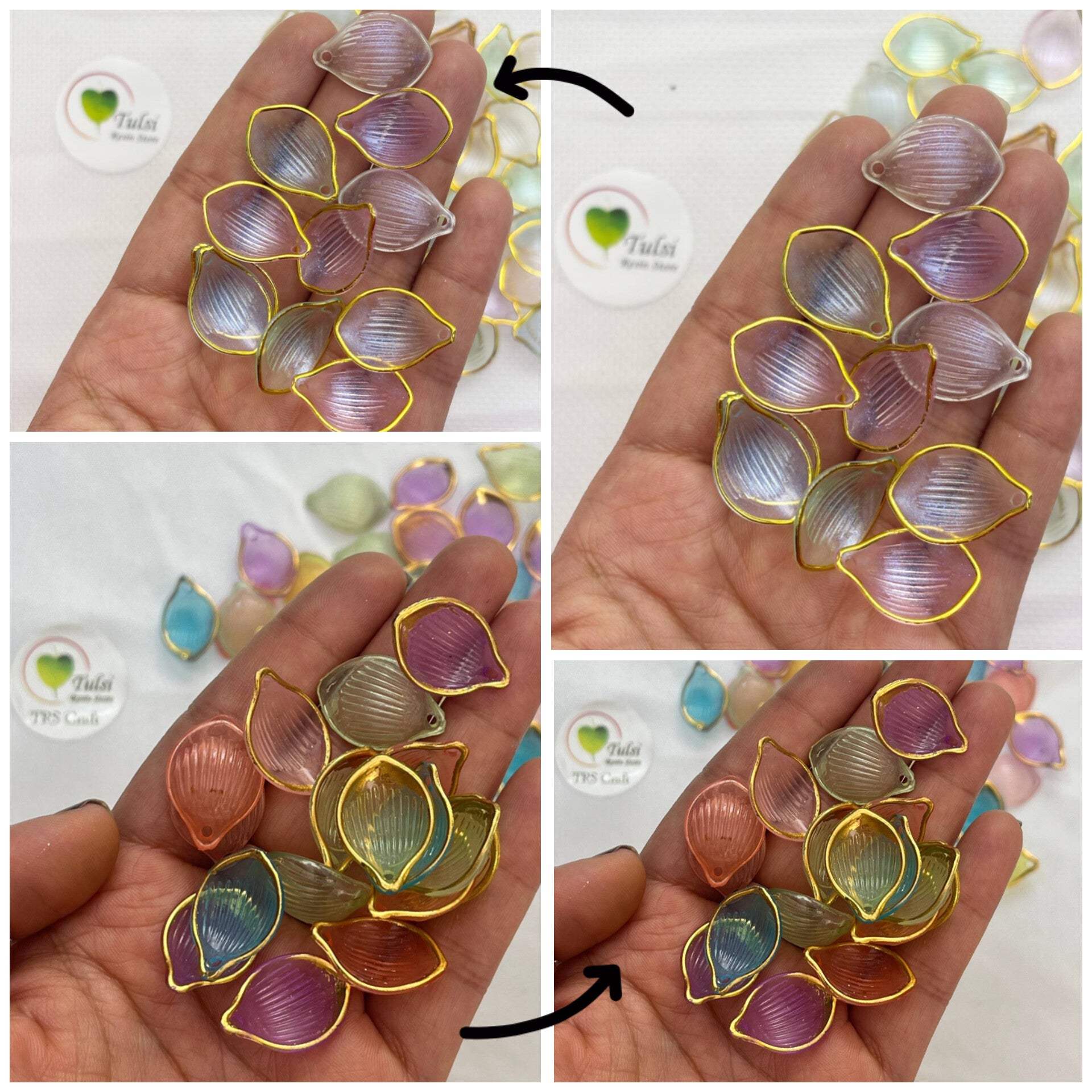 Colourful Plastic Flower (E) - Mix Petals