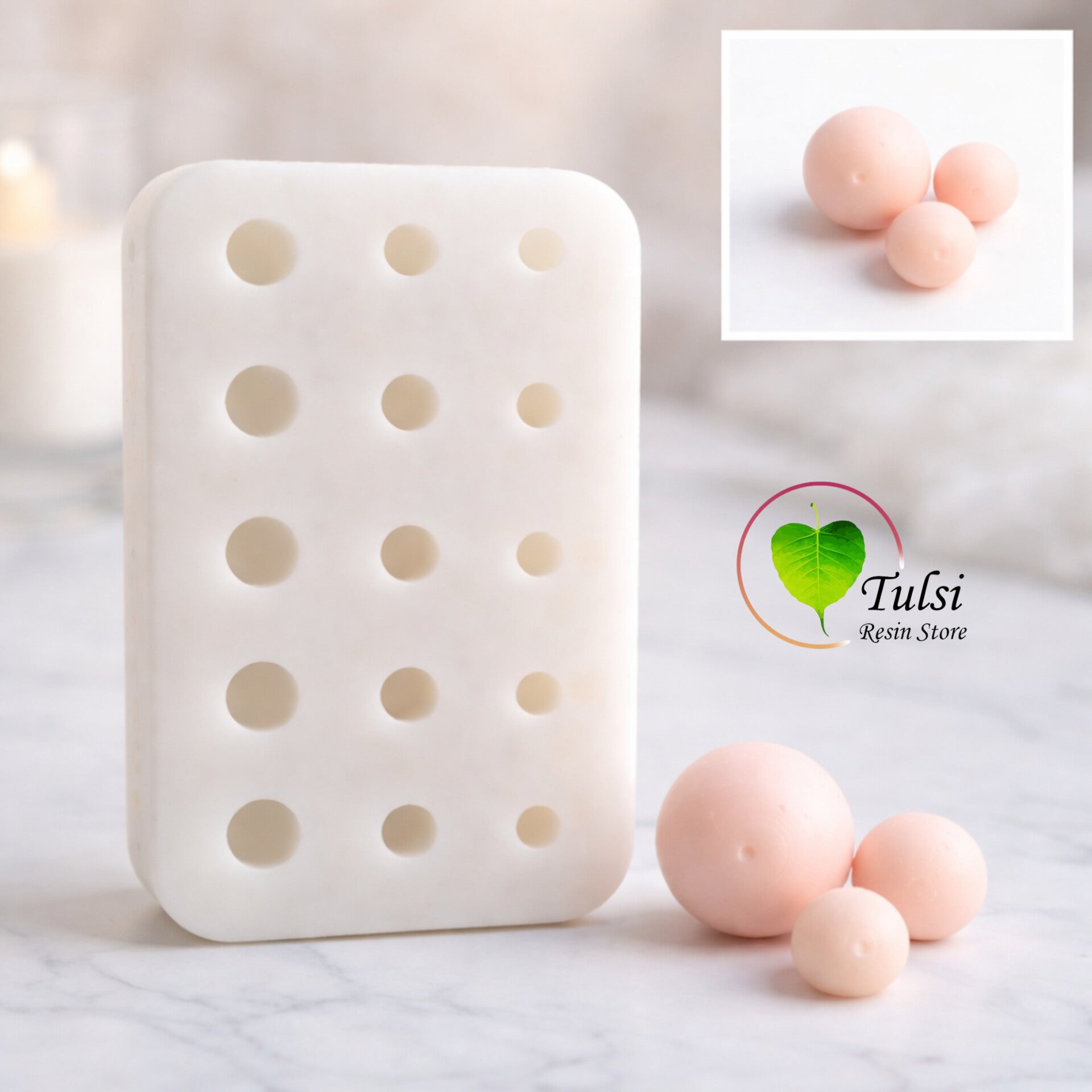 Pearl Beads Candle Mould