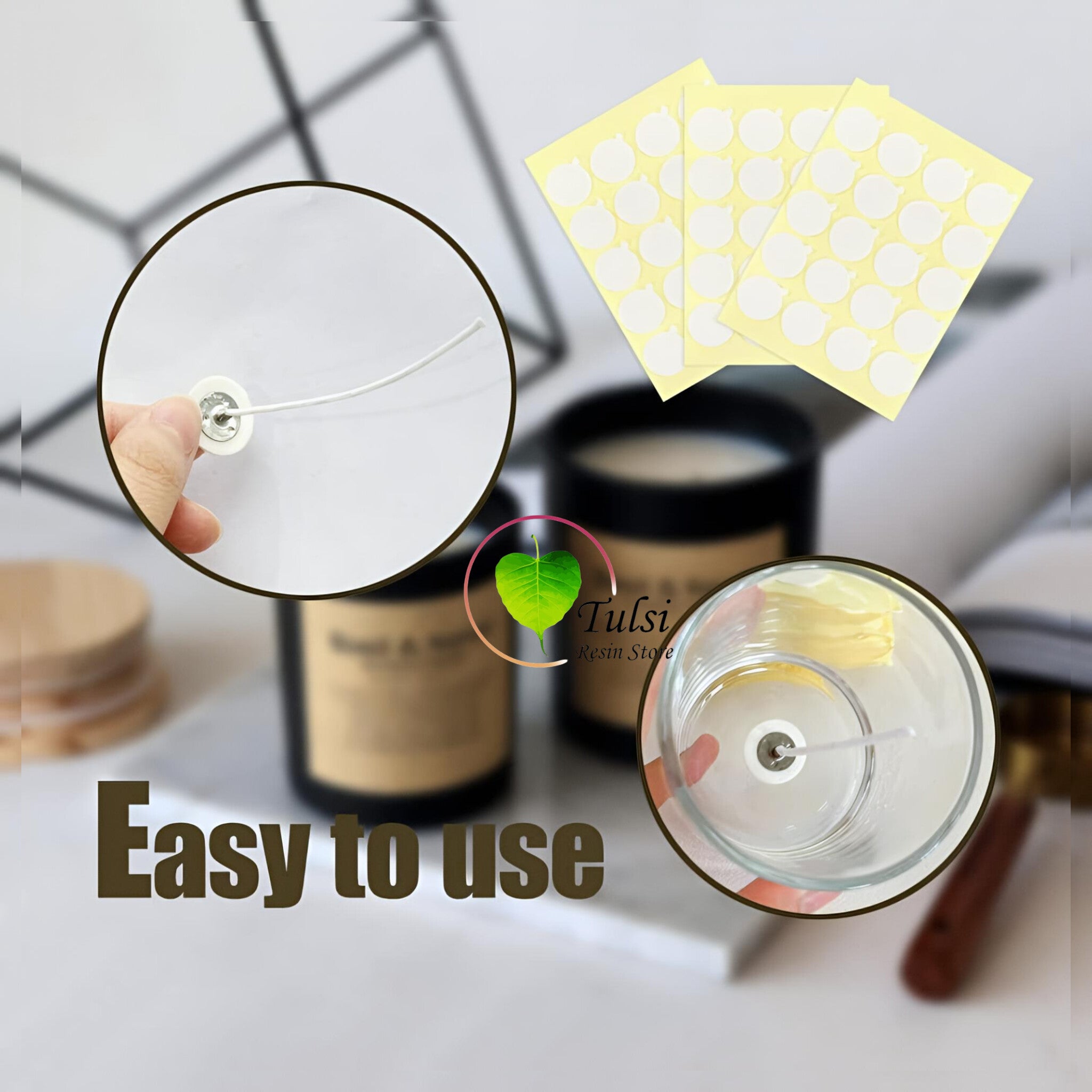 Candle Wick Stickers (A) - with Sleeve