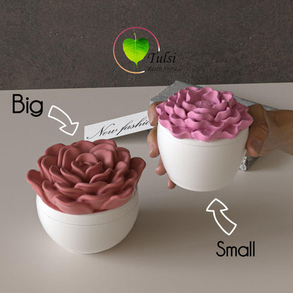 Storage Box Mould (X) - Peony Small