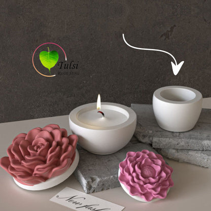 Storage Box Mould (X) - Peony Small