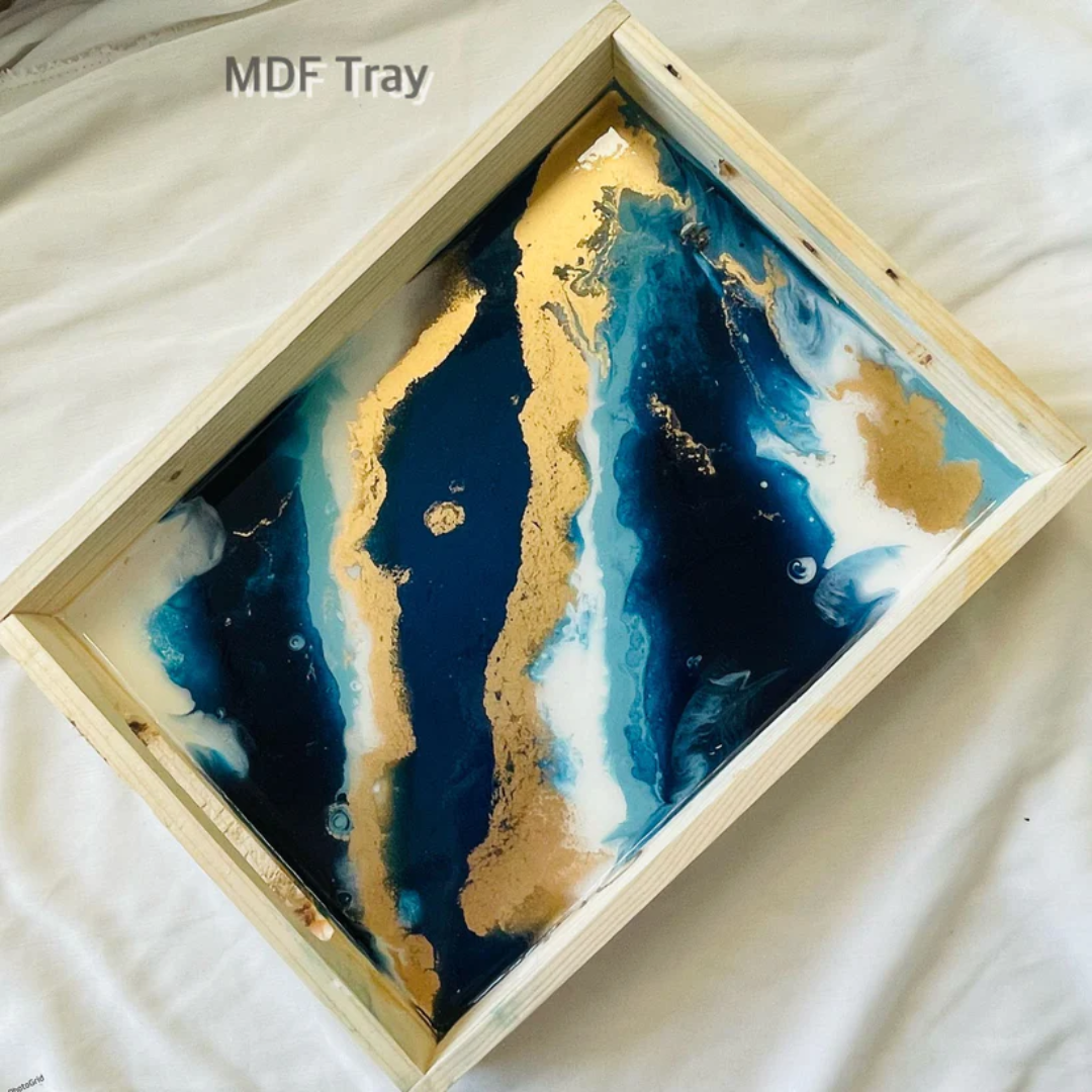 DIY Rectangle MDF Tray Coasters Kit