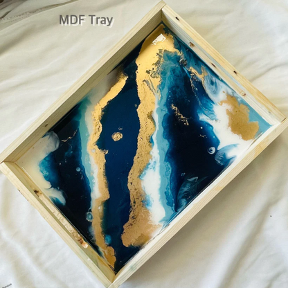 DIY Rectangle MDF Tray Coasters Kit