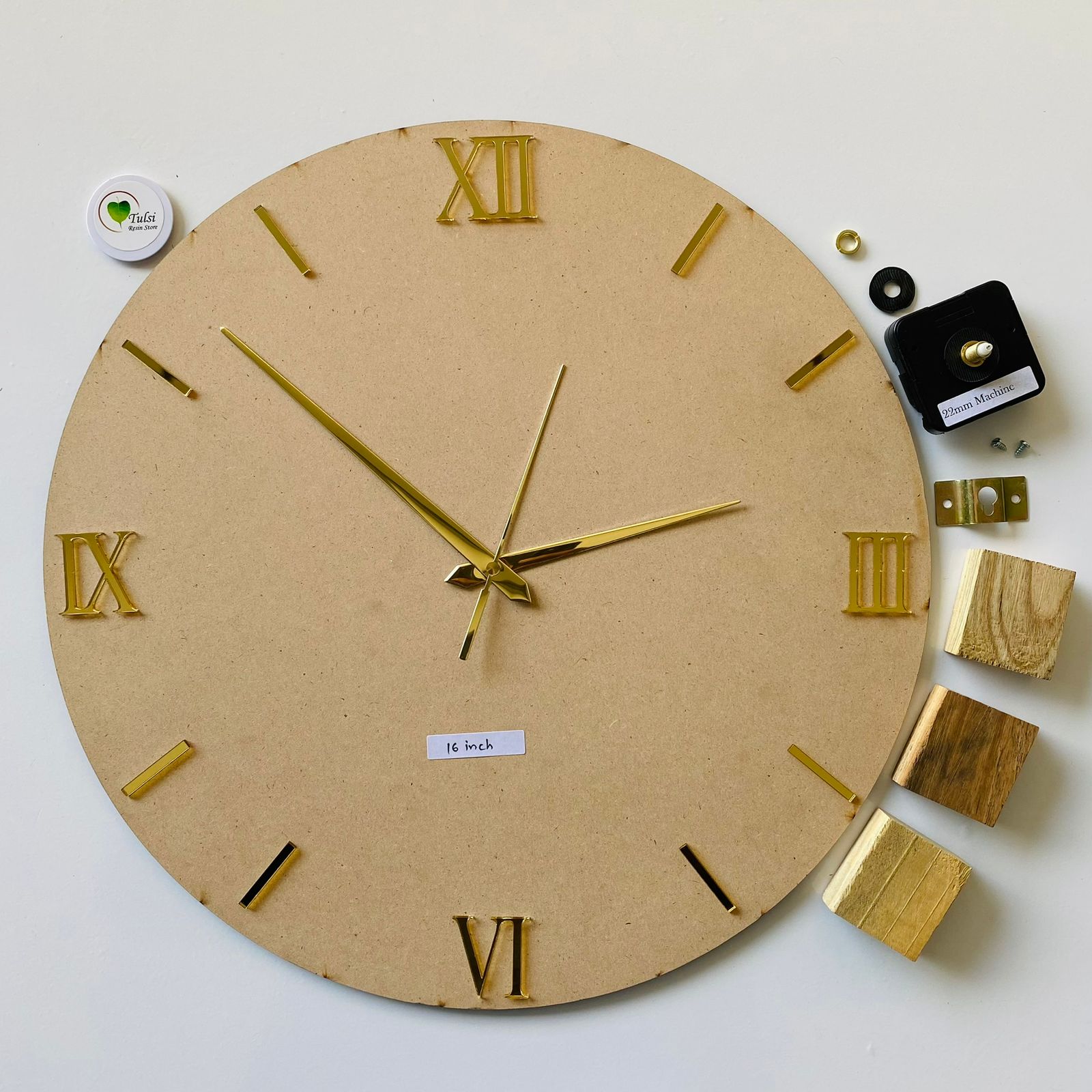 MDF Clock Set With Number