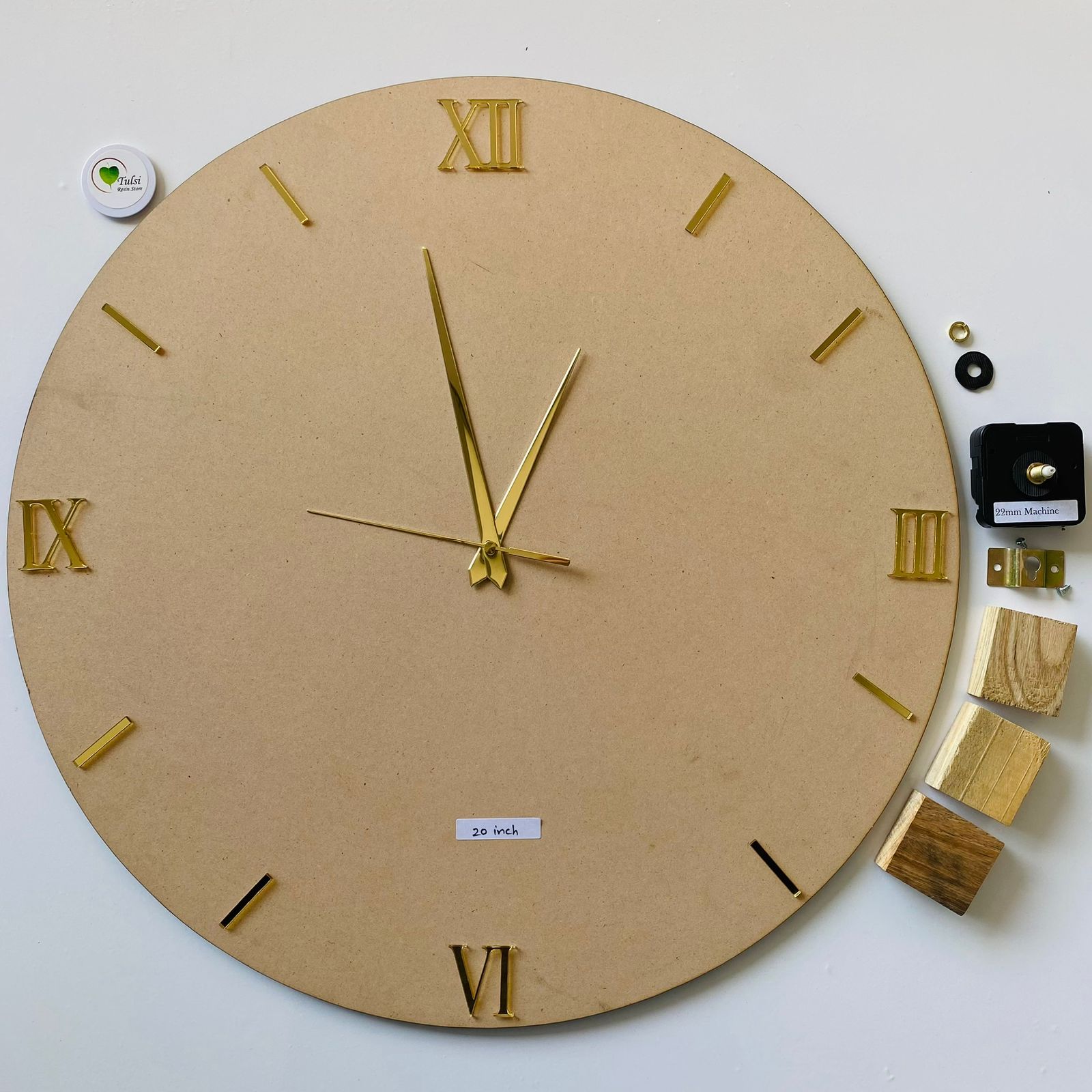 MDF Clock Set With Number