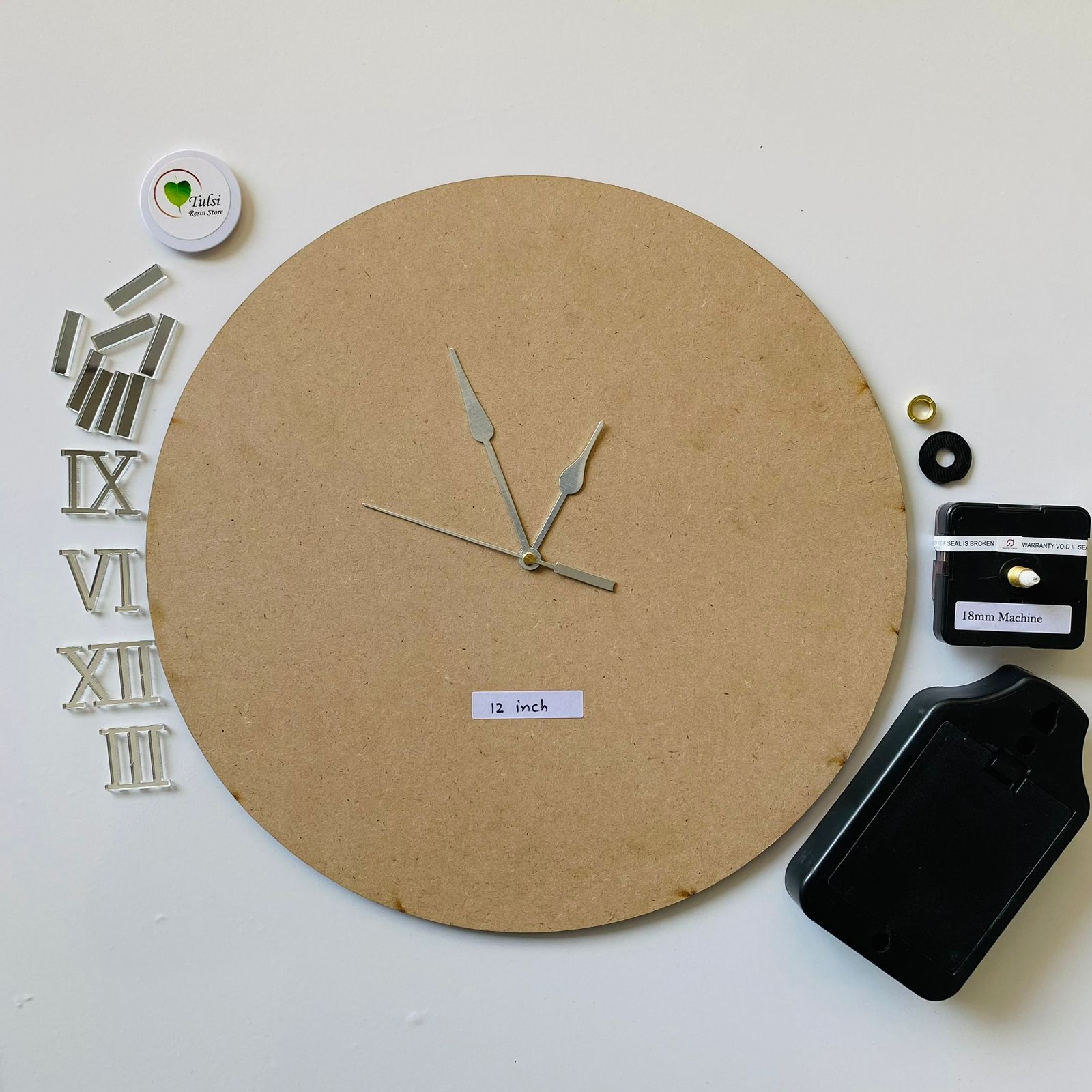 MDF Clock Set With Number