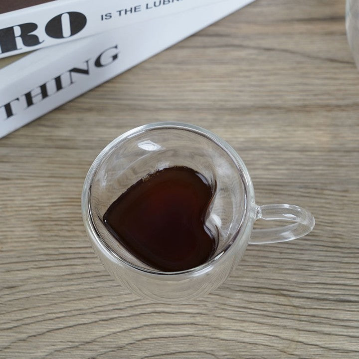 Candle Glass/Jars (A18) - Dual Wall Heart