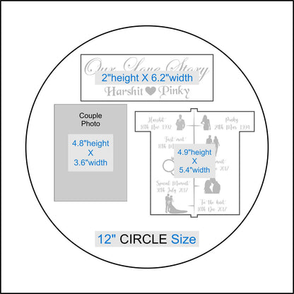 Custom Metal Sticker - Love story