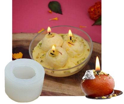 Rasgulla, Gulabjamun, Rasmalai Candle Mould