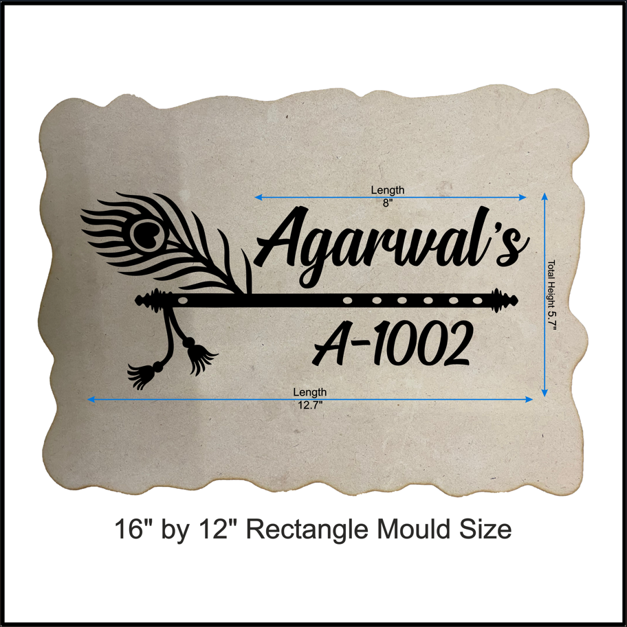 Customize Nameplate Base + Acrylic Name (Design B)