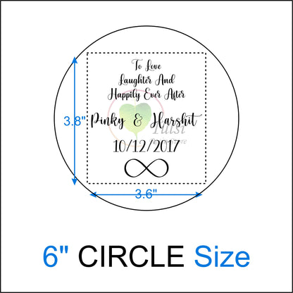 Custom Metal Sticker - Couple Platter (Quotes)