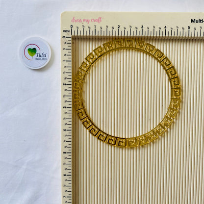 5" Gold Acrylic Ring Design (C)