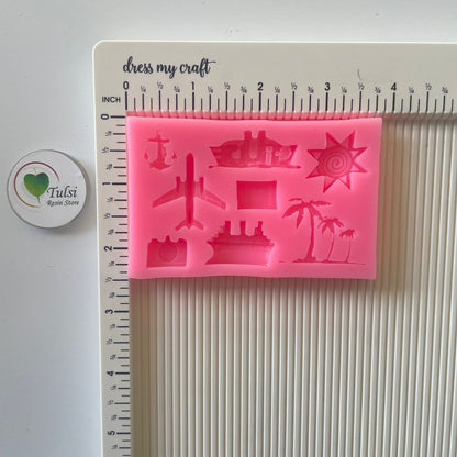 Pink Travel Elements Mould (A)