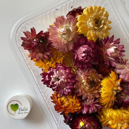 3D Dry Straw Flower box