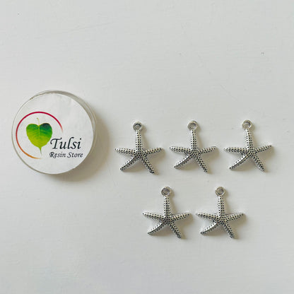 Silver Charm - Starfish (A) (5pc)